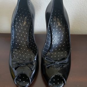 Moschino  peeptoe ruffle heels